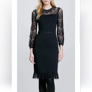 Tory burch Tiana Dress in Black Size small lace details